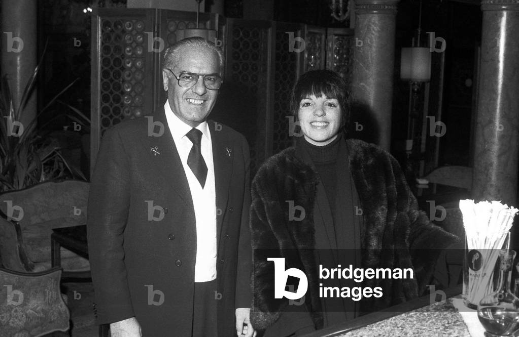 Singer and actress LIZA (lisa) MINNELLI at the bar of the Hotel Danieli in Venice 1976