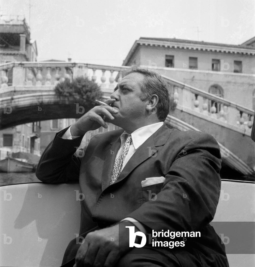 THE ACTOR RAYMOND BURR IN VENICE - 1961