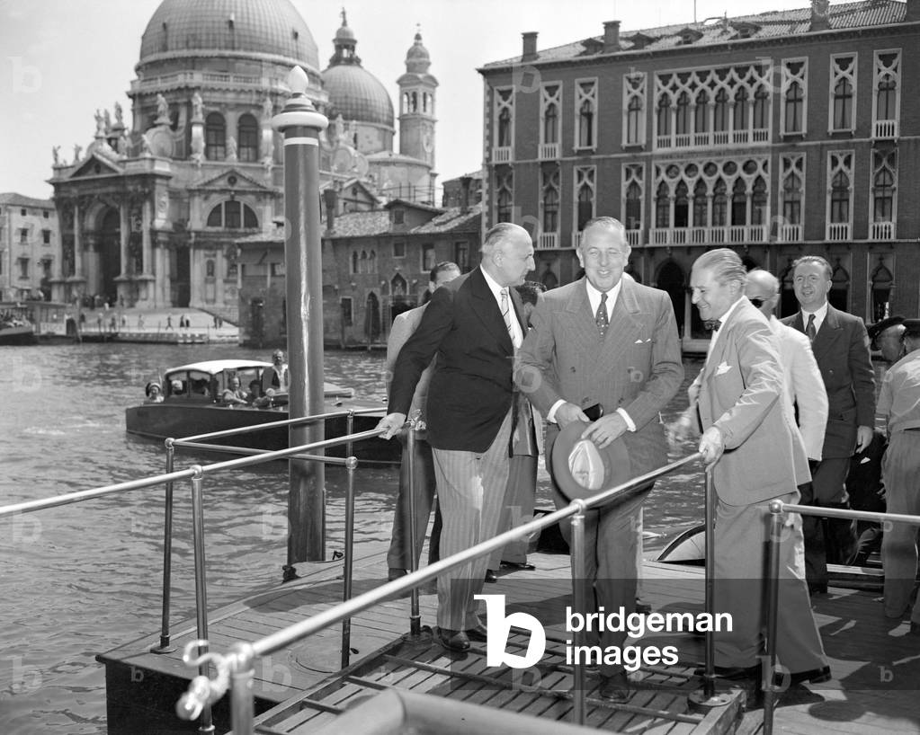 European Recovery Program (1948-1952): THE POLICIAN PAUL G. HOFFMAN (ECA, ECONOMIC COOPERATION ADMINISTRATION) - VENICE - 1949