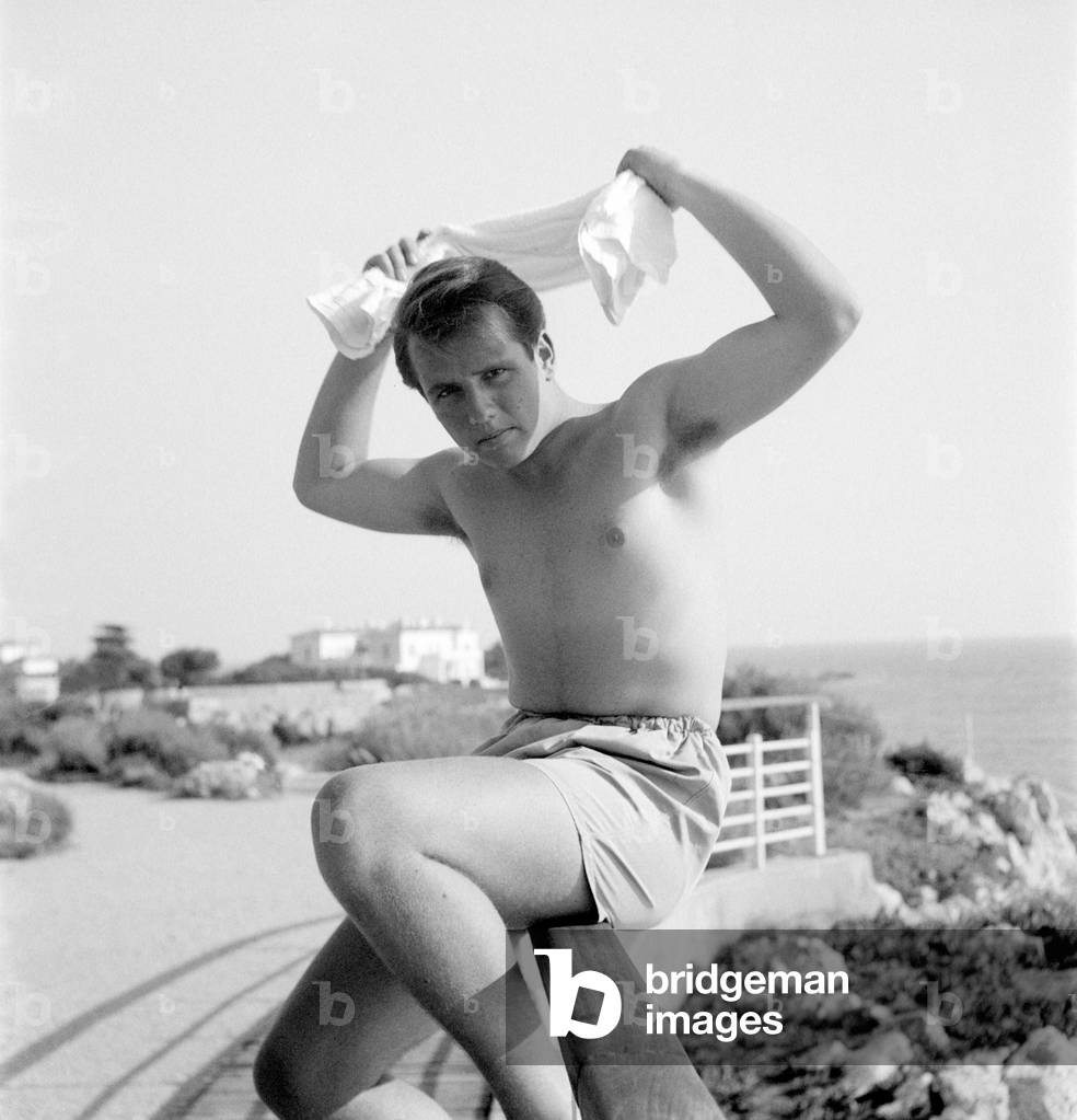 SANDRI AGHA KHAN (Aga Khan)'S SON AT HOTEL EDEN ROCK IN CAP D'ANTIBES - 1948