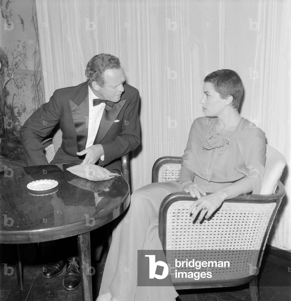 THE ACTRESS SILVANA MANGANO WITH THE ACTOR VAN HEFLIN AT THE XX INTERNATIONAL FILM FESTIVAL IN VENICE LIDO - 1959