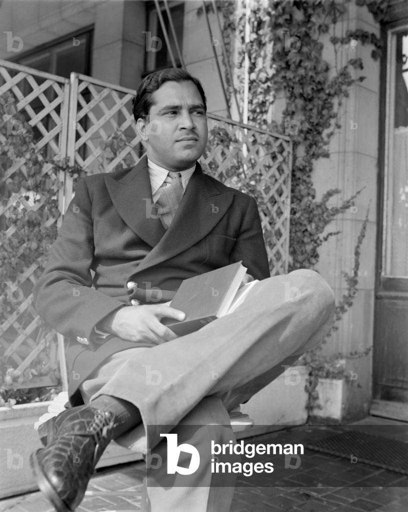 THE MARAJA (maharaja) OF BUNDI (Bundy au Rajasthan) IN LAUSANNE (SWITZERLAND) - 1949