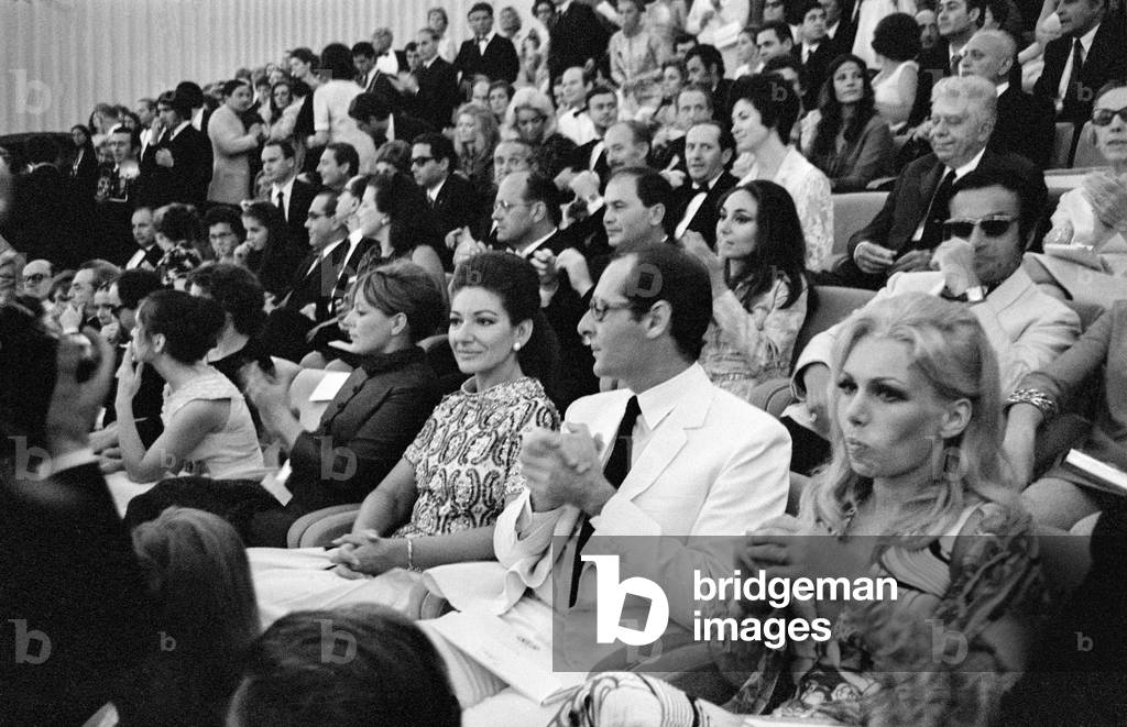 Immagine di Fotografia "LA CANTANTE LIRICA MARIA CALLAS (KALOGEROPOULOS) AL FESTIVAL INTERNAZIONALE DEL CINEMA