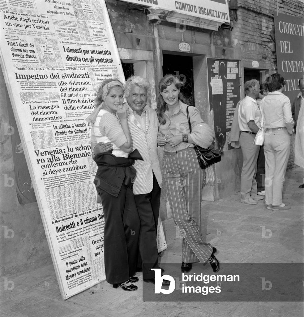 THE “GIORNATE DEL CINEMA ITALIANO” Marina Vlady and Ugo Pirro, 1973 (photo)