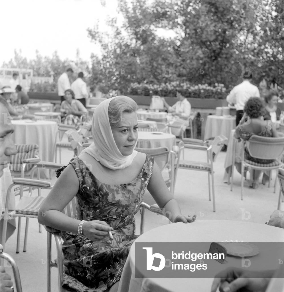 THE ACTRESS GIULIETTA MASINA AT THE XXI INTERNATIONAL FILM FESTIVAL IN VENICE LIDO - 1960