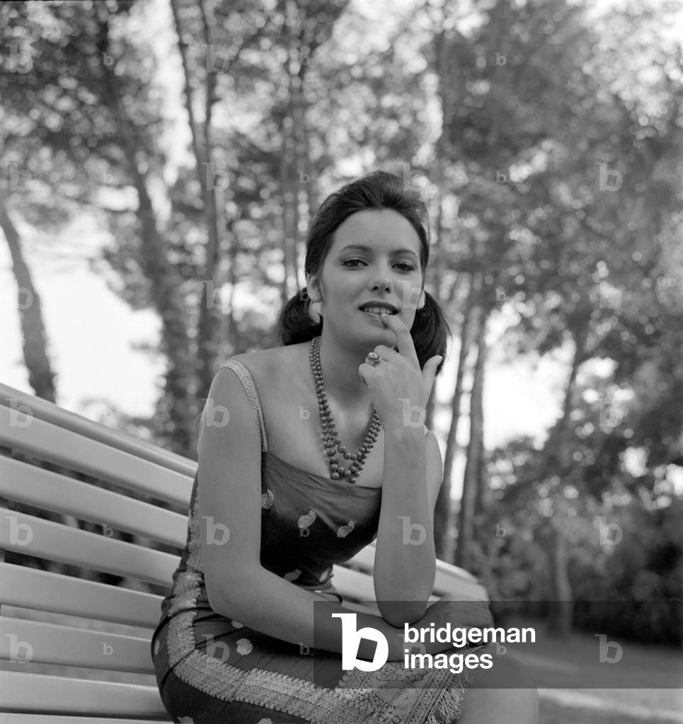 THE ACTRESS DANIELLE GAUBERT IN VENICE LIDO - 1962