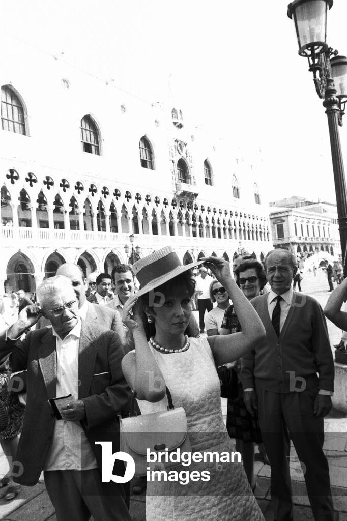 Actress GINA LOLLOBRIGIDA has Venice around 1970