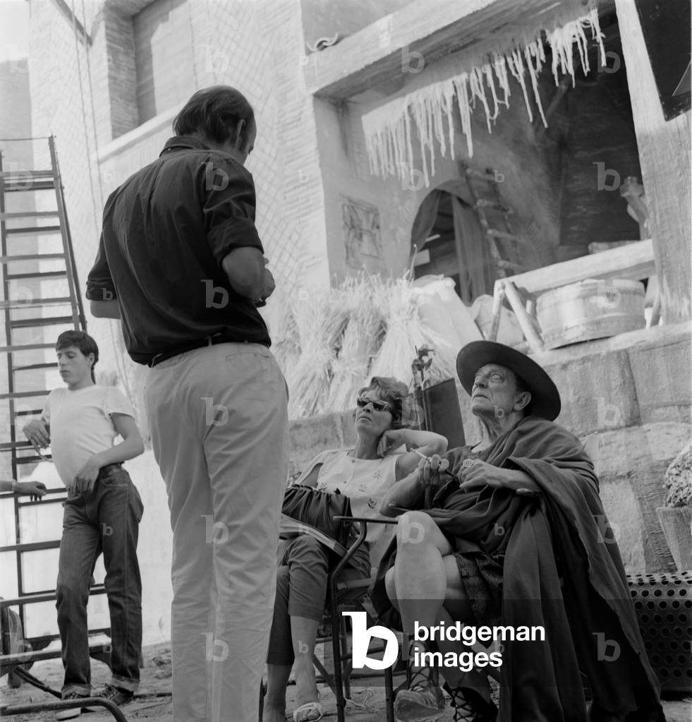 THE ACTOR AND DIRECTOR BUSTER KEATON ON THE SET OF THE MOVIE “A FUNNY THING HAPPED ON THE WAY TO THE FORUM” DIRECTED BY RICHARD LESTER - ROME - 1965