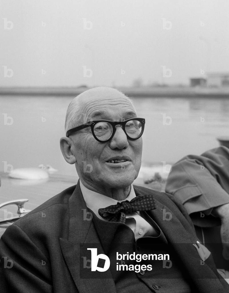 THE ARCHITECT, TOWN - PLANNER AND PAINTER LE CORBUSIER (CHARLES-EDOUARD (CHARLES EDOUARD) JEANNERET) IN VENICE - 1965