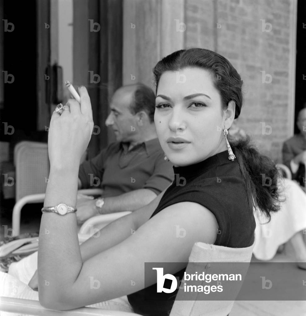 THE ACTRESS ANNA ESMERALDA IN VENICE LIDO - 1953