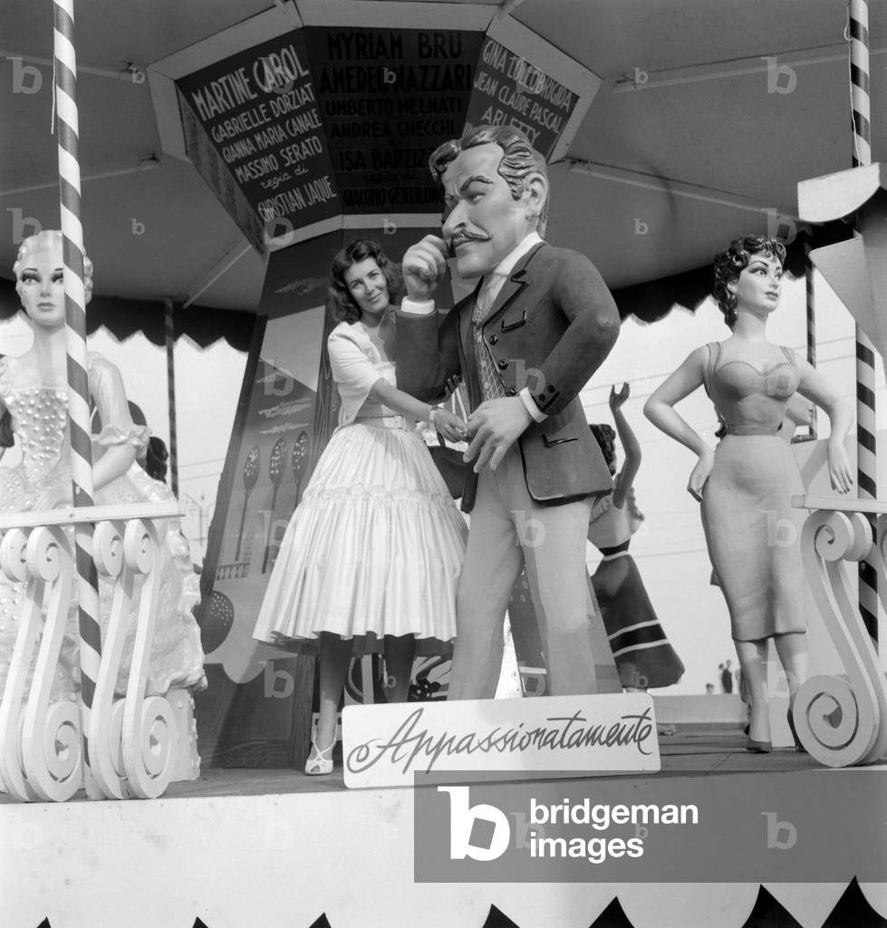 THE ACTRESS MYRIAM BRU AT INTERNATIONAL FILM FESTIVAL IN VENICE LIDO - 1954