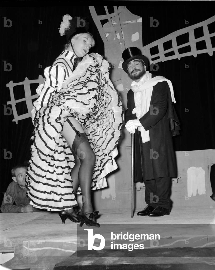 A THEATER IN San REMO (ITALY) DURING THE REPETITION OF A MUSICAL -