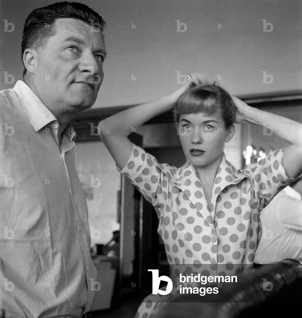 THE ACTRESS BARBARA LAAGE WITH THE DIRECTOR MARCELLO PAGLIERO AT VENICE LIDO - 1952
