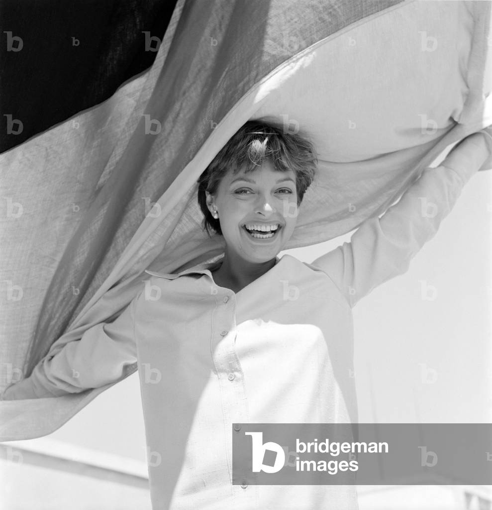 THE ACTRESS NADJA TILLER IN VENICE LIDO - 1958