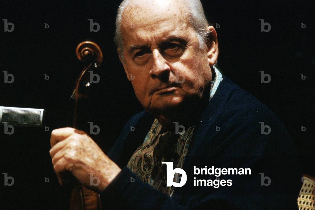 French jazz violinist Stephane Grappelli in 1993