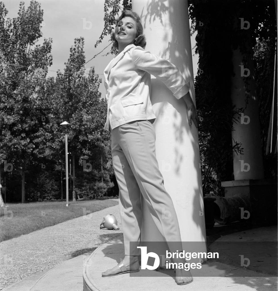THE ACTRESS SYLVA KOSCINA AT VENICE LIDO - 1956