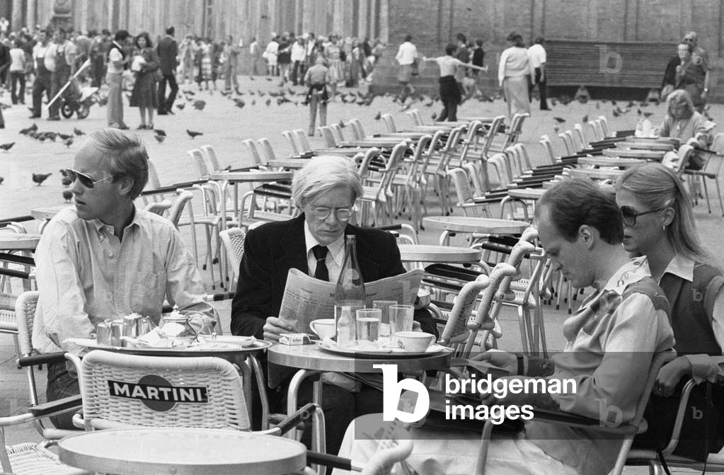 Pop art artist ANDY WARHOL in Venice 1977