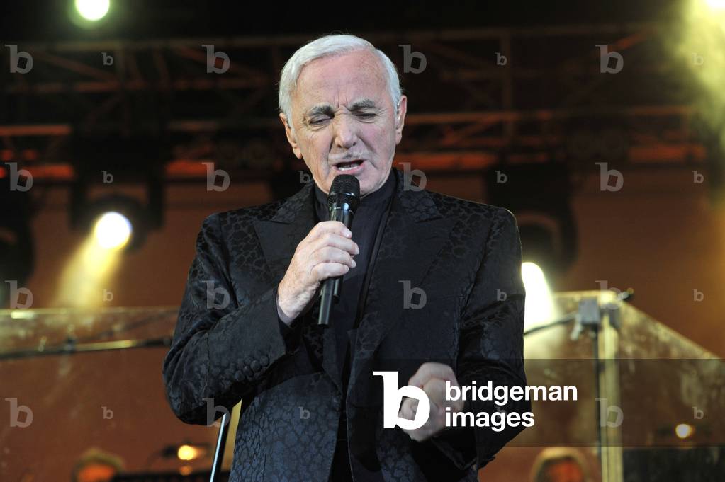 Concert of Charles Aznavour in Venice on July 15, 2010.
