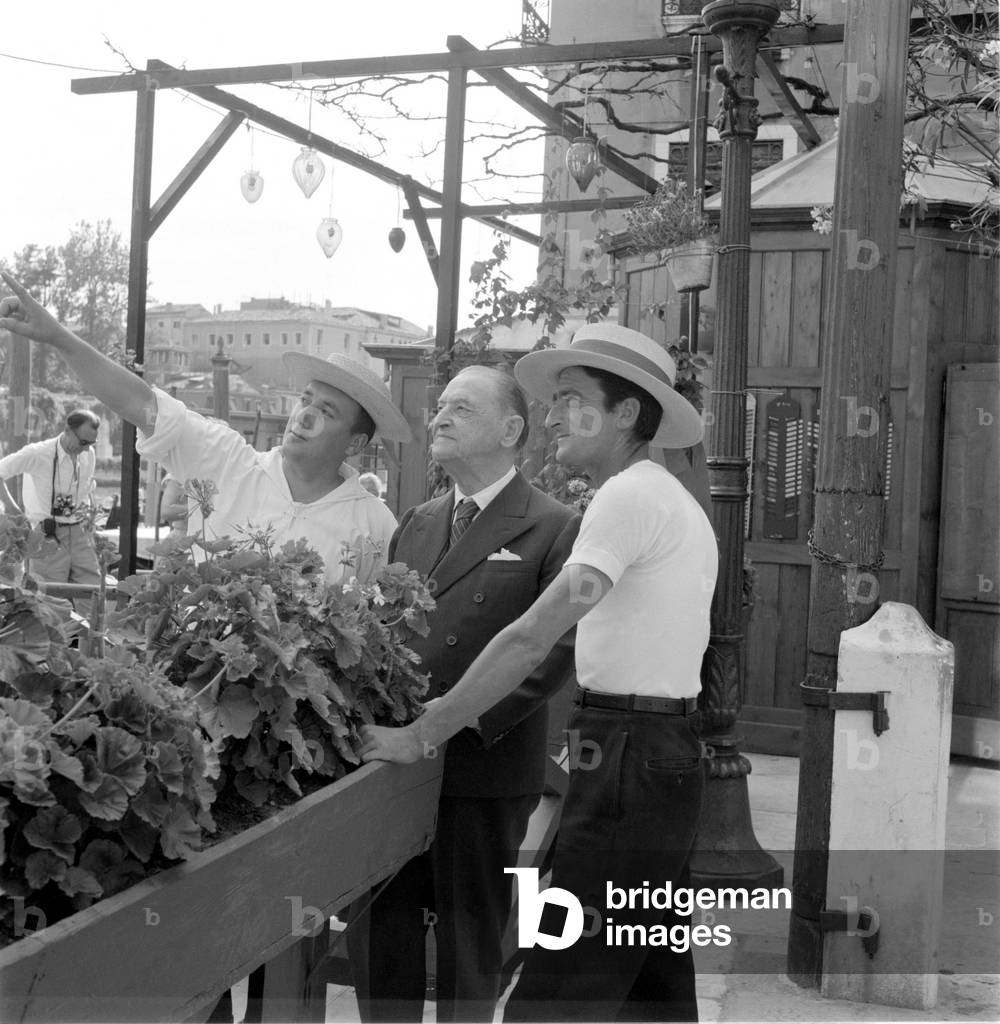 THE WRITER WILLIAM SOMERSET MAUGHAM IN VENICE - 1960