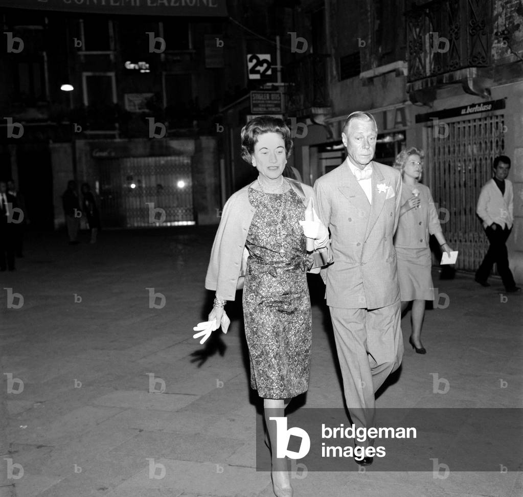 The Duke and Duchess of Windsor (Bessie Wallis Warfield, then Mrs Simpson, 1896-1986 and Edward VIII, 1894-1972) - Venice - 1961