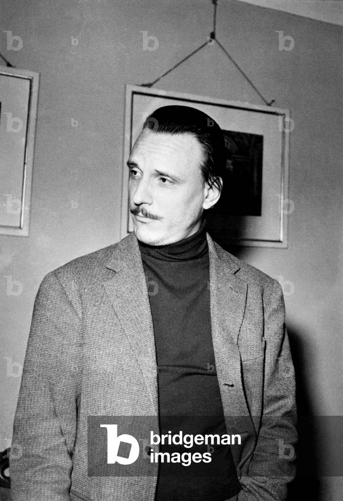 Portrait of Italian pianist ARTURO BENEDETTI MICHELANGELI in Venice