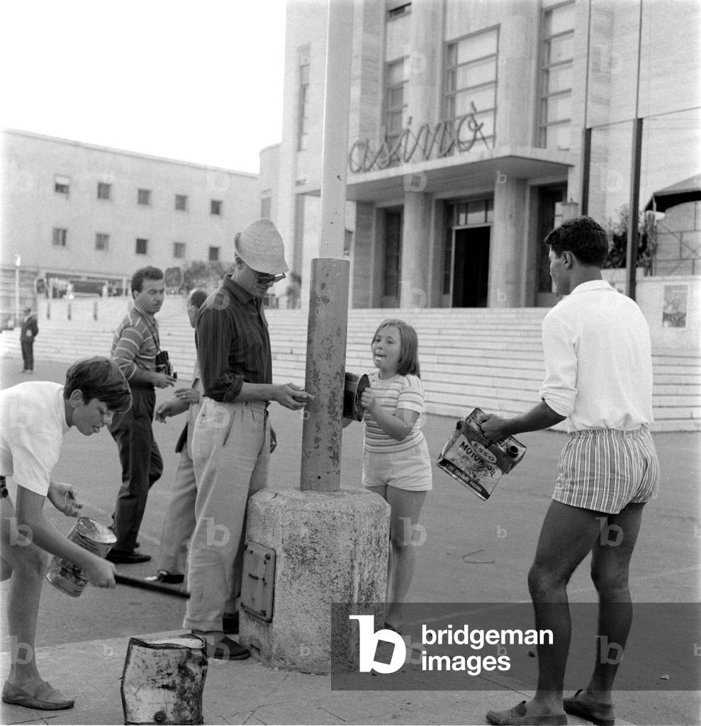 CASINO WORKERS ON STRIKE - VENICE - 1961