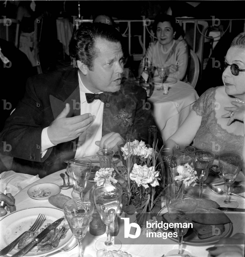 THE ACTOR, DIRECTOR, WRITER AND PRODUCER ORSON WELLES IN INTERNATIONAL FILM FESTIVAL IN VENICE - 1953