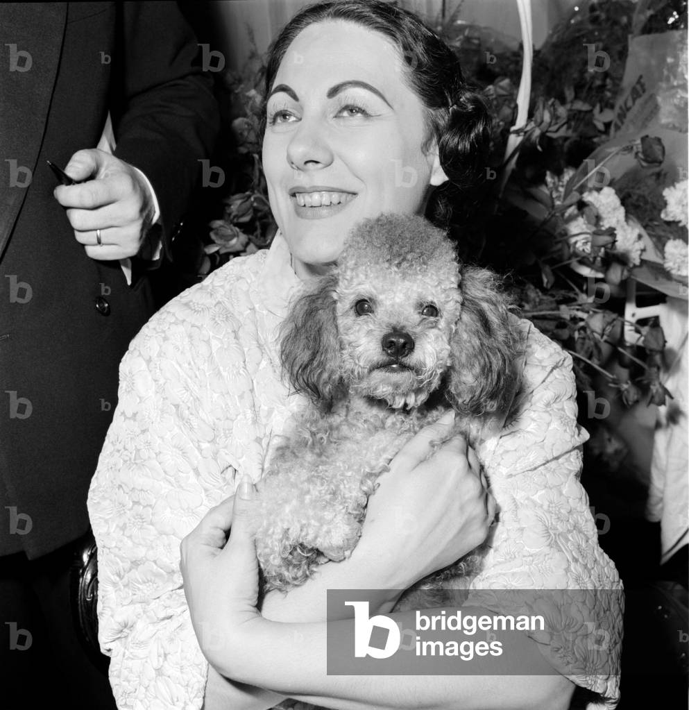 THE OPERA SINGER RENATA TEBALDI AT “” LA FENICE””” THEATRE IN VENICE - 1957