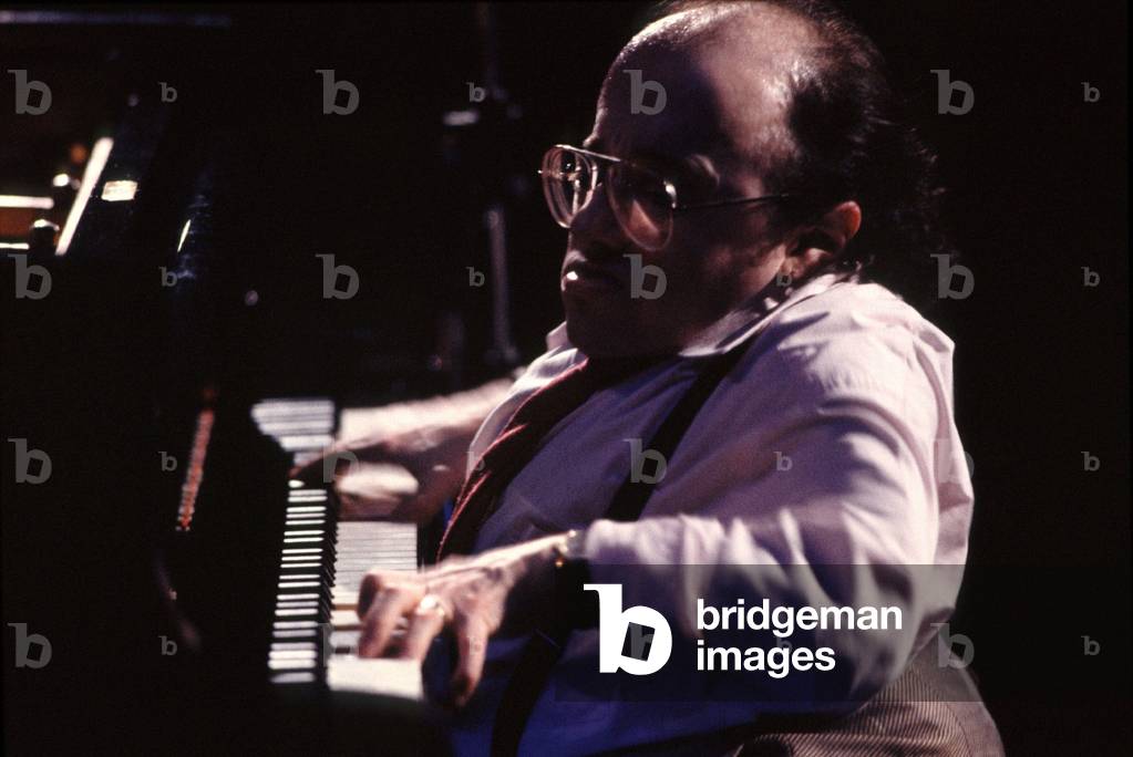 French jazz pianist Michel Petrucciani in Venice in 1997