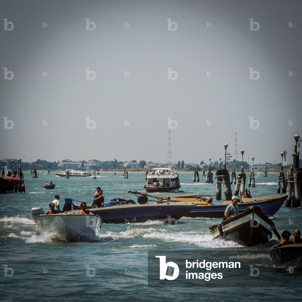 Barchini boats on the north laguna, Venice, 2000