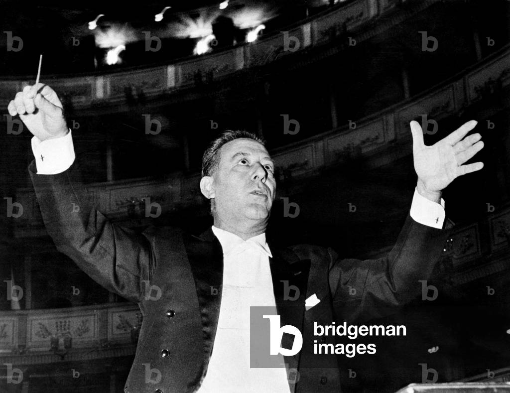 Portrait of the conductor ARTURO BASILE in Venice in 1968 - VENEZIA