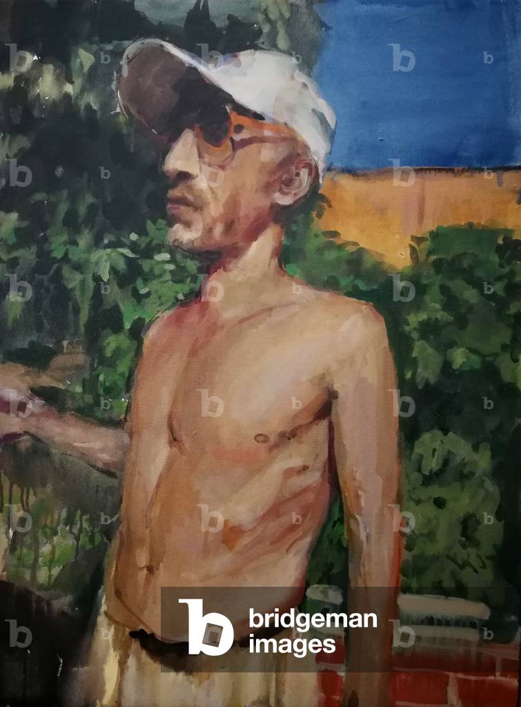 Archangel, 2020 (enamel on canvas)
