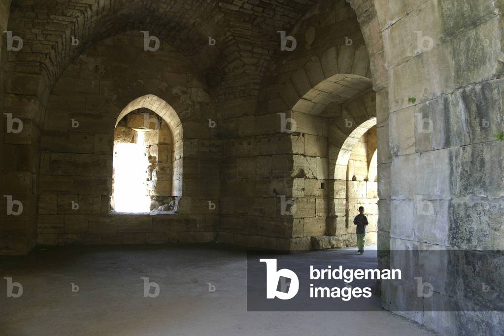 The Crac of the Knights (Qala'at el Husn or Qala'at al Hosn) in Syria. Castle built around 1100 by Raymond IV of Toulouse, known as Raymond de Saint Gilles, Count of Toulouse and Tripoli (Raymond I) (1042-1105).