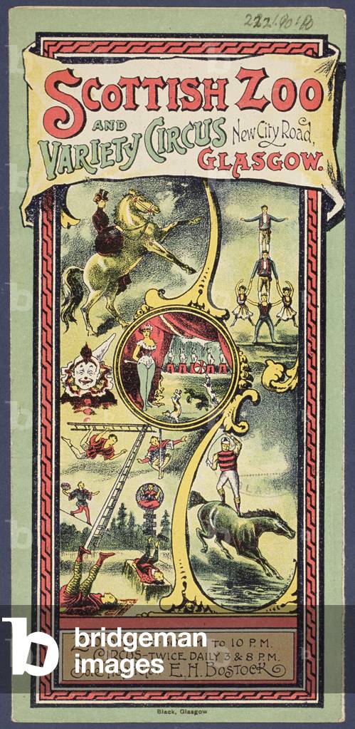 "Opuscolo pubblicitario per lo Scottish Zoo and Variety Circus", 19th Secolo di Scottish School