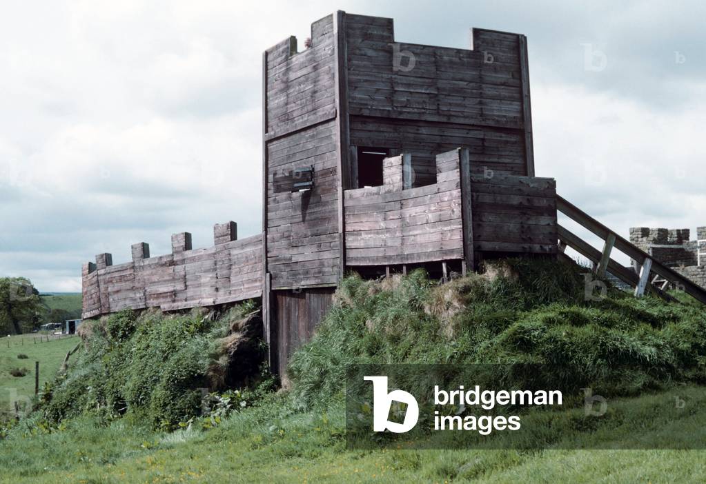 Roman Britain, Vindolanda Fort reconstruction (photo)