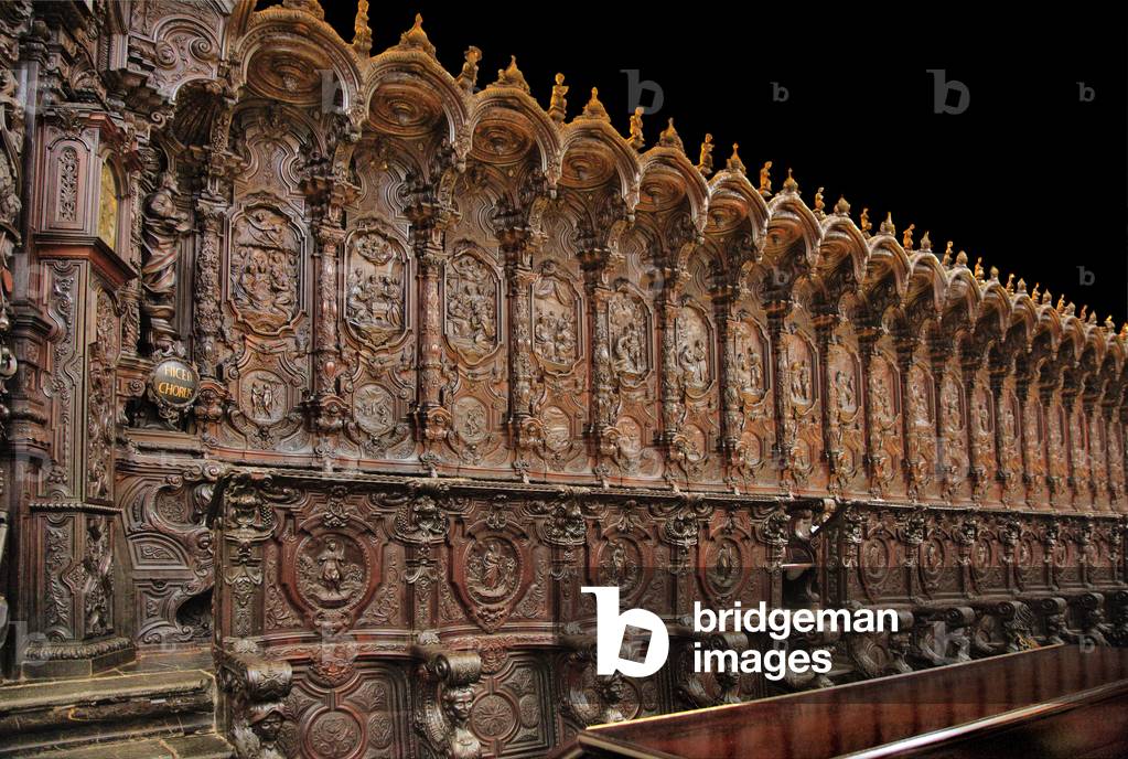 Choir stalls, Mosque-Cathedral or Mezquita, Cordoba, Andalusia (photo)