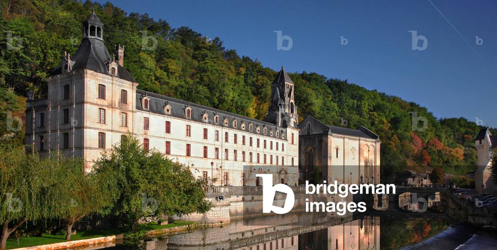 France; Dordogne (department 24); city of Brantome; Benedictine abbey; Church abbatiale St.Pierre (12th centur