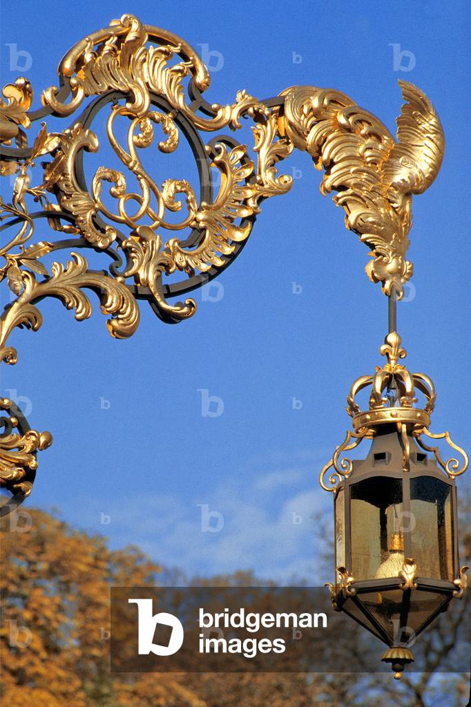 Nancy (Department 54), Place de la Carriere, Lantern and gilding by Jean Lamour (1698-1771)