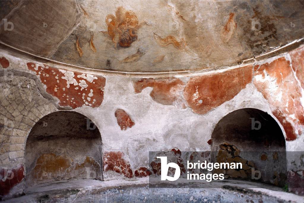 Italy: Archaeological site of Pompei at the foot of the Vesuve: Baths