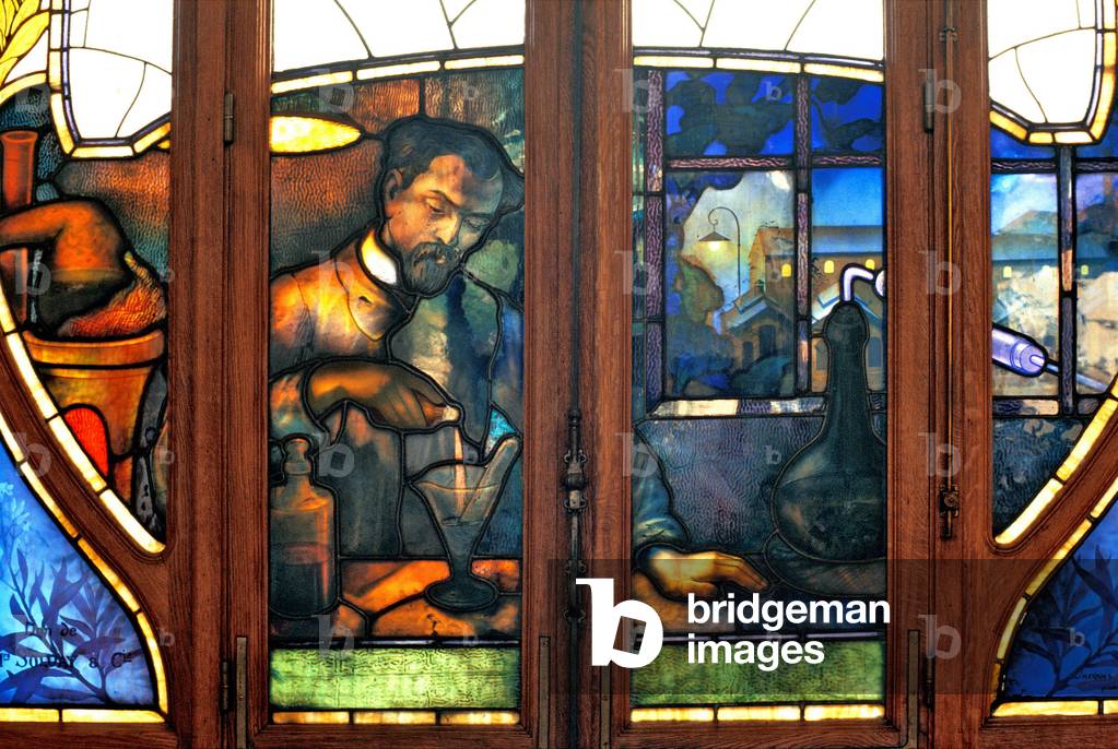 Nancy (department 54), Art Nouveau, Chamber of Commerce and Industry, Stained glass windows by Jacques Gruber (1870-1936)