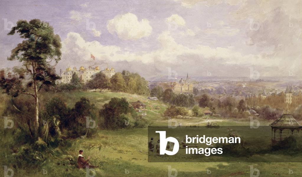 Immagine di Dipinto "Il campo di Bogs", 1909 di Frederick Dove Ogilvie