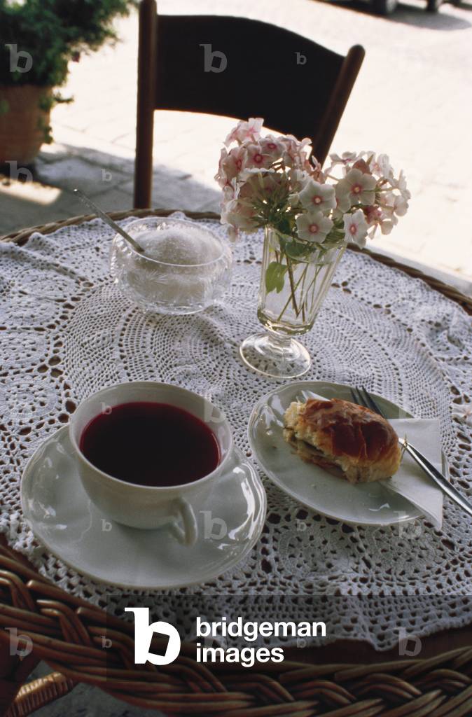 Borscht Soup and Cabbage