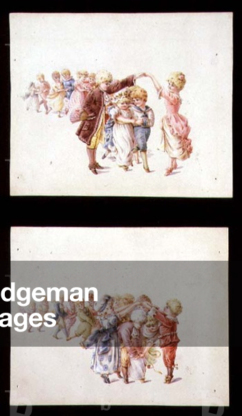 Children's Party, late 19th century (w/c on paper)