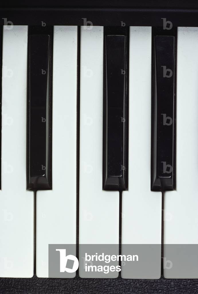 Piano keys Black