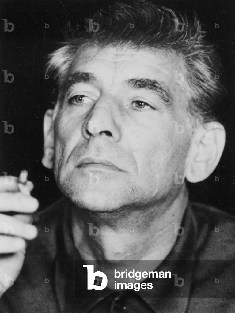 Leonard Bernstein portrait with