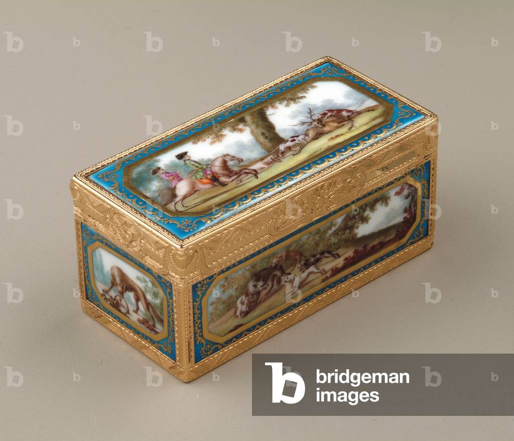 Snuffbox, c.1760 (gold with Sevres porcelain)