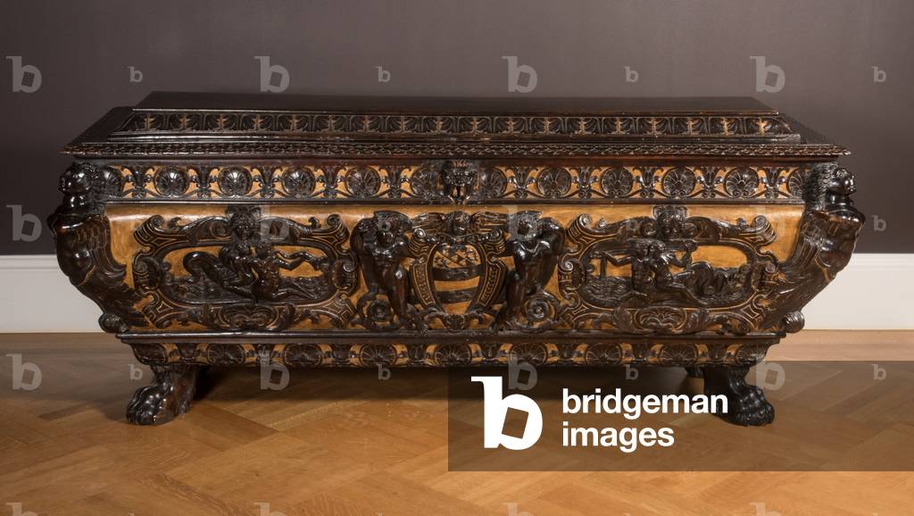 Cassone (carved & gilded walnut)
