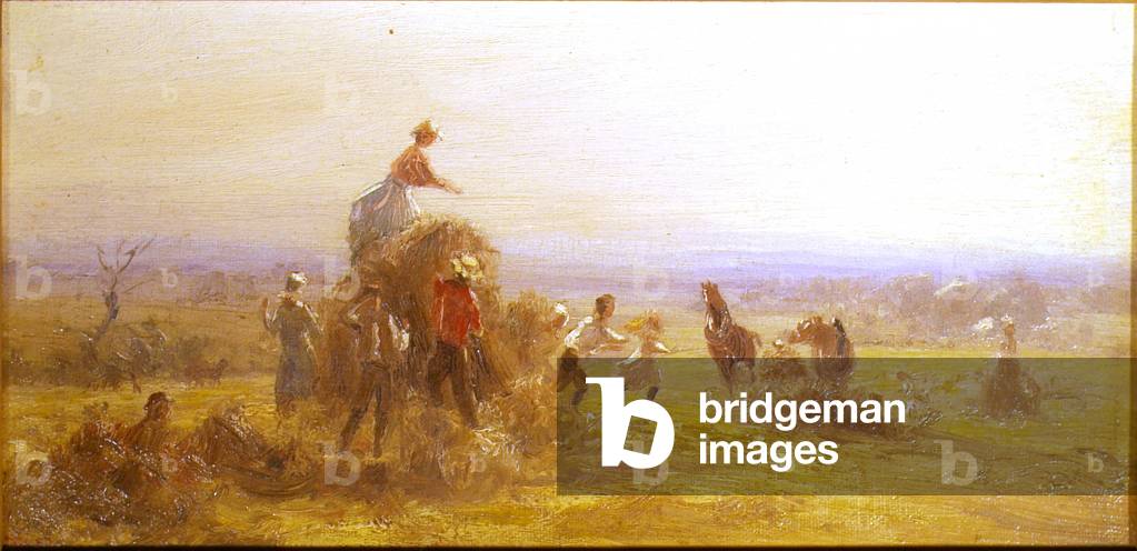 Haying (oil on canvas)