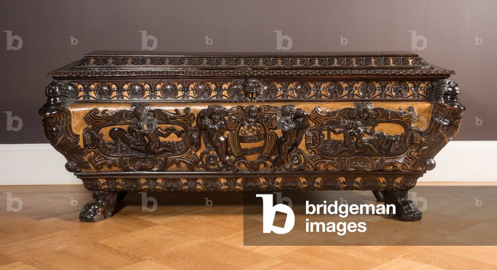 Cassone (carved & gilded walnut)