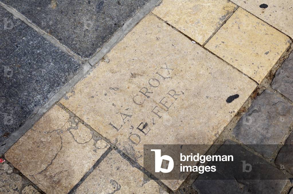 Old location of Rue de Paris/La Croix de Fer/Parvis de Notre Dame/Quai de la Seine/Paris/Ile de France/UNESCO class site